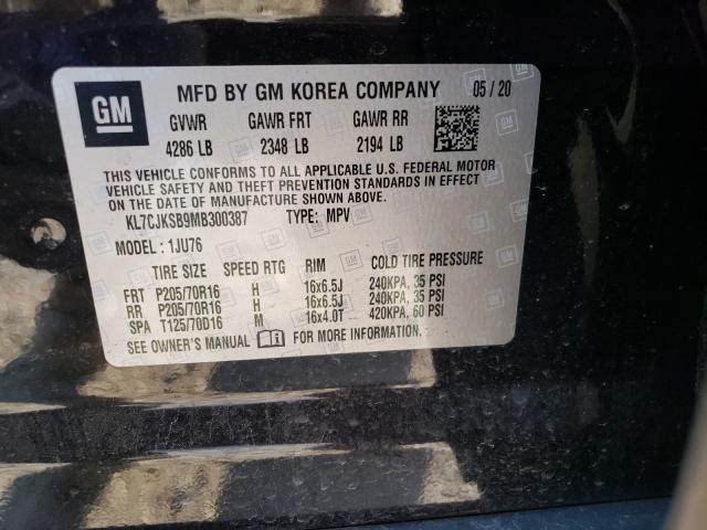Photo 10 from auction – 2021 CHEVROLET TRAX LS with VIN KL7CJKSB9MB300387