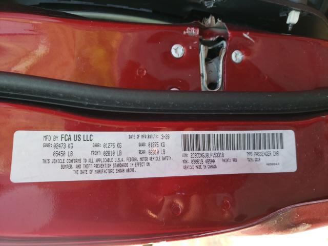Photo 10 from auction – 2020 DODGE CHARGER SC with VIN 2C3CDXGJ8LH153318