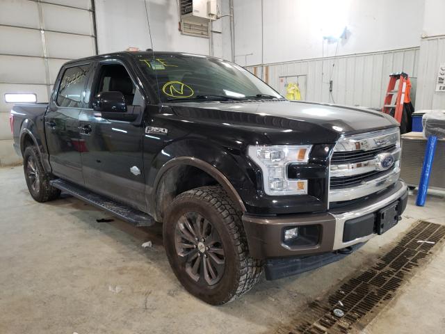 FORD F150 SUPER 2017 with VIN 1FTEW1EF0HKE16704 - Photo from auction