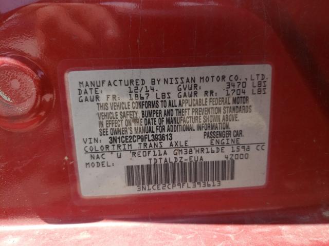Photo 10 from auction – 2015 NISSAN VERSA NOTE with VIN 3N1CE2CP9FL393613