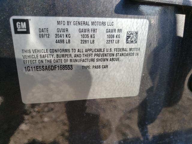 Photo 10 from auction – 2013 CHEVROLET MALIBU 2LT with VIN 1G11E5SA6DF168553