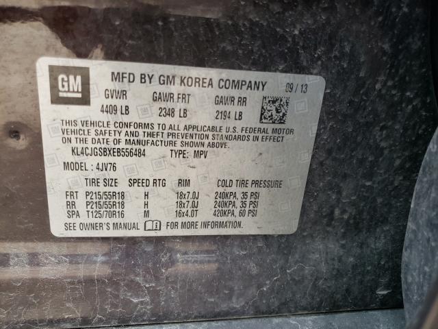 Photo 10 from auction – 2014 BUICK ENCORE with VIN KL4CJGSBXEB556484