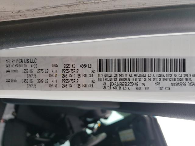 Photo 10 from auction – 2016 JEEP WRANGLER S with VIN 1C4AJWAG7GL255446