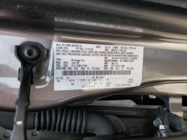 Photo 10 from auction – 2014 FORD FOCUS SE with VIN 1FADP3K26EL193666