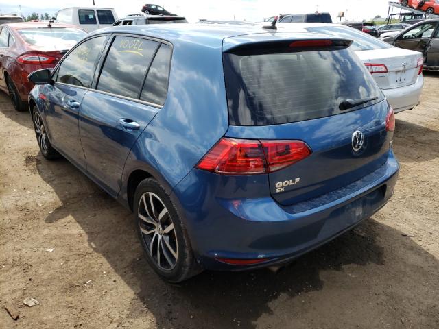 Photo 3 from auction – 2017 VOLKSWAGEN GOLF S with VIN 3VW217AU0HM034400