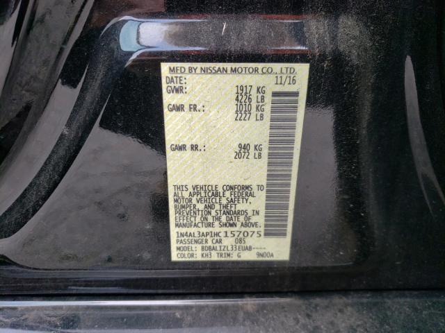 Photo 10 from auction – 2017 NISSAN ALTIMA 2.5 with VIN 1N4AL3AP1HC157075
