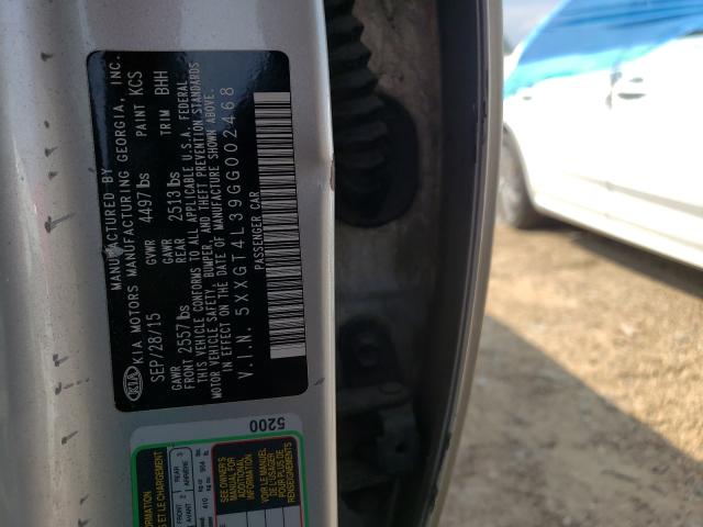 Photo 10 from auction – 2016 KIA OPTIMA LX with VIN 5XXGT4L39GG002468