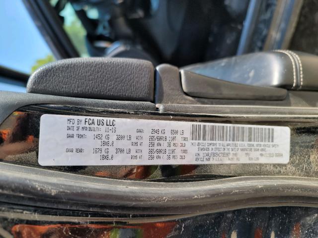Photo 10 from auction – 2017 JEEP GRAND CHER with VIN 1C4RJFBG5HC735987