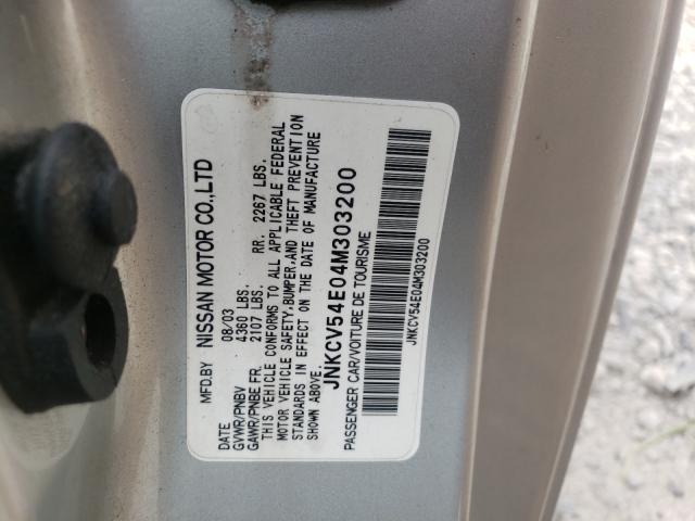 Photo 10 from auction – 2004 INFINITI G35 with VIN JNKCV54E04M303200