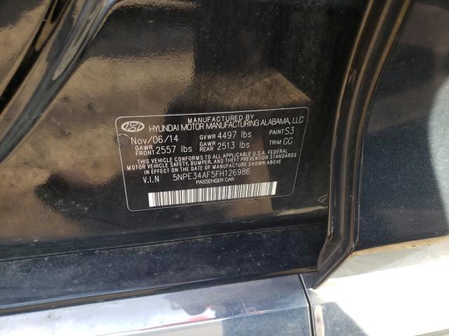 Photo 10 from auction – 2015 HYUNDAI SONATA SPO with VIN 5NPE34AF5FH126986