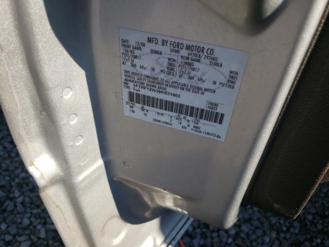 Photo 10 from auction – 2009 FORD F150 with VIN 1FTRF12W39KB31860