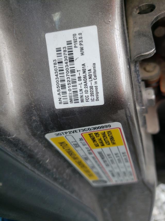 Photo 10 from auction – 2012 GMC SIERRA K15 with VIN 3GTP2VE73CG300899
