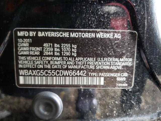 Photo 10 from auction – 2012 BMW 528 I with VIN WBAXG5C55CDW66442