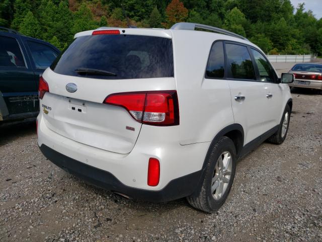 Photo 4 from auction – 2014 KIA SORENTO LX with VIN 5XYKT3A65EG531491