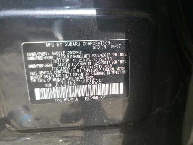 Photo 10 from auction – 2017 SUBARU FORESTER 2 with VIN JF2SJARC1HH596291