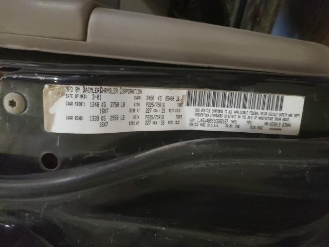 Photo 10 from auction – 2001 JEEP LAREDO with VIN 1J4GW48S51C682197