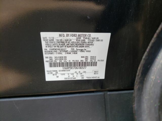 Photo 10 from auction – 2013 FORD TAURUS SHO with VIN 1FAHP2KT7DG183577