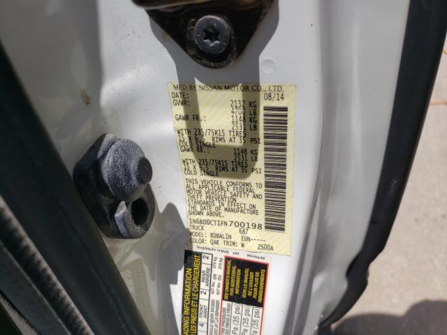 Photo 10 from auction – 2015 NISSAN FRONTIER S with VIN 1N6BD0CT1FN700198