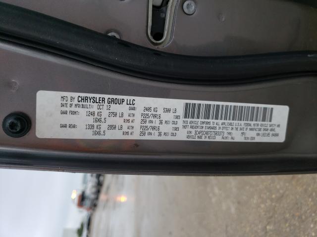 Photo 10 from auction – 2013 DODGE JOURNEY SE with VIN 3C4PDCAB7DT583373
