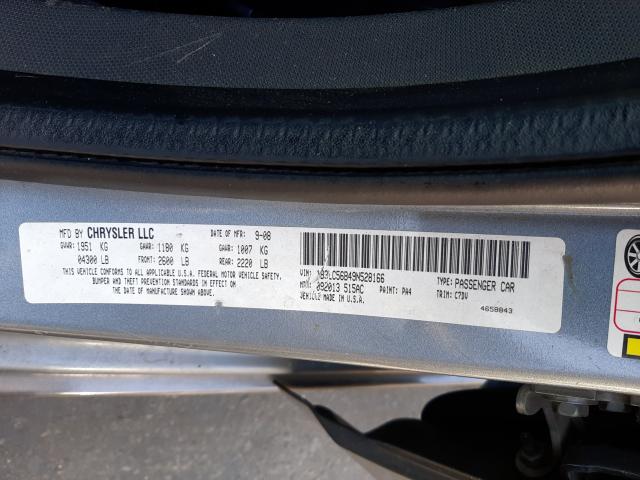 Photo 10 from auction – 2009 DODGE AVENGER SX with VIN 1B3LC56B49N528166