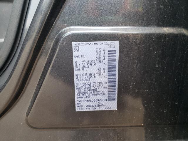 Photo 10 from auction – 2014 NISSAN PATHFINDER with VIN 5N1CR2MM7EC636900