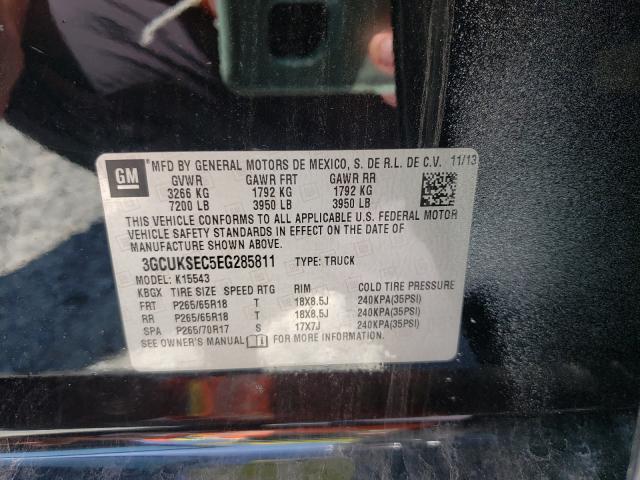 Photo 10 from auction – 2014 CHEVROLET SILVERADO with VIN 3GCUKSEC5EG285811
