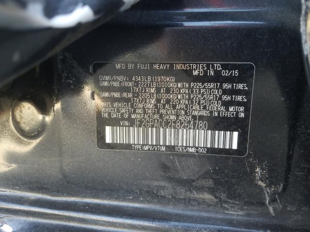 Photo 10 from auction – 2015 SUBARU XV CROSSTR with VIN JF2GPACC2F8254780