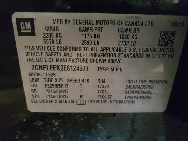 Photo 10 from auction – 2014 CHEVROLET EQUINOX LS with VIN 2GNFLEEK0E6124977