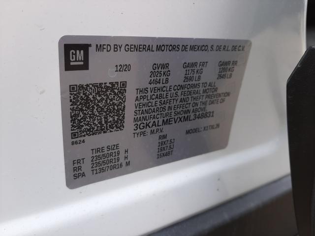 Photo 10 from auction – 2021 GMC TERRAIN SL with VIN 3GKALMEVXML348831