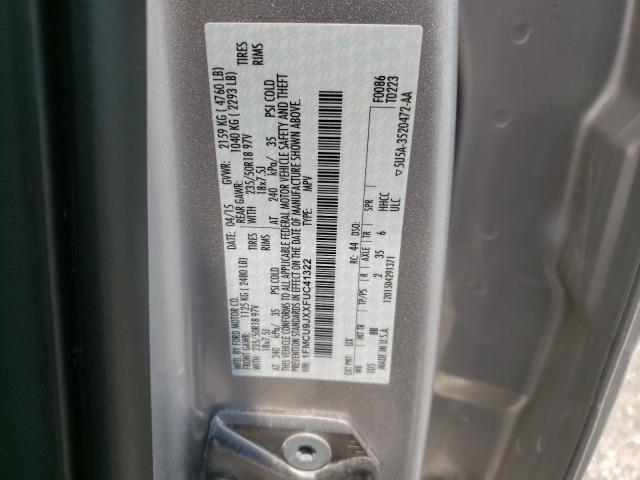 Photo 10 from auction – 2015 FORD ESCAPE TIT with VIN 1FMCU9JXXFUC41322