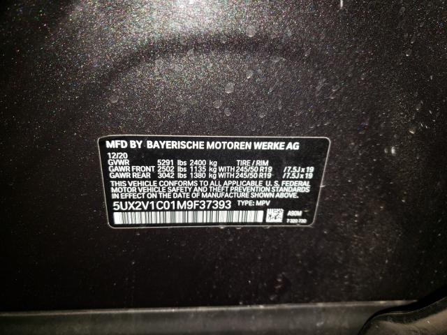 Photo 10 from auction – 2021 BMW X4 XDRIVE3 with VIN 5UX2V1C01M9F37393