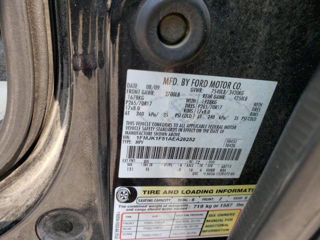Photo 10 from auction – 2010 FORD EXPEDITION with VIN 1FMJK1F51AEA28252