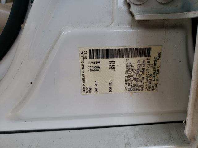 Photo 10 from auction – 2012 NISSAN ALTIMA SR with VIN 1N4BL2AP6CC237267