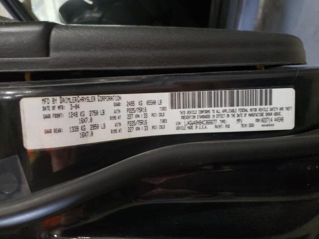 Photo 10 from auction – 2004 JEEP GRAND CHER with VIN 1J4GW48N84C366677