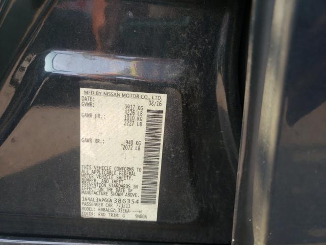 Photo 10 from auction – 2016 NISSAN ALTIMA 2.5 with VIN 1N4AL3AP6GN386354