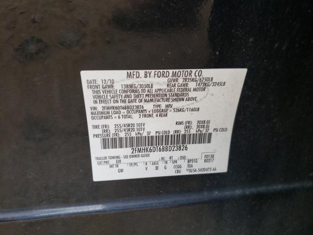 Photo 10 from auction – 2011 FORD FLEX LIMIT with VIN 2FMHK6DT6BBD23826