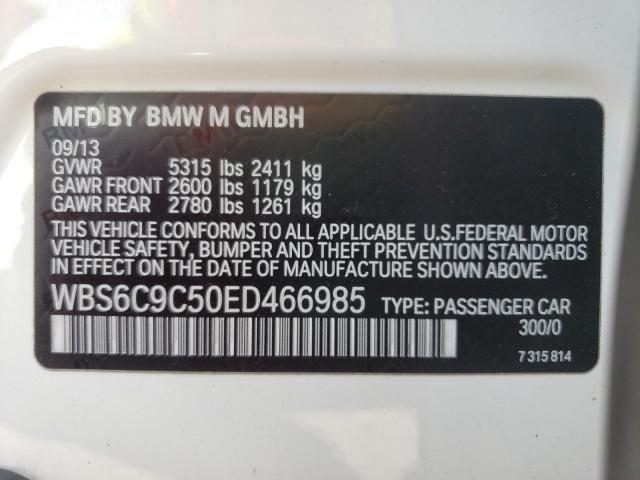 Photo 10 from auction – 2014 BMW M6 GRAN CO with VIN WBS6C9C50ED466985