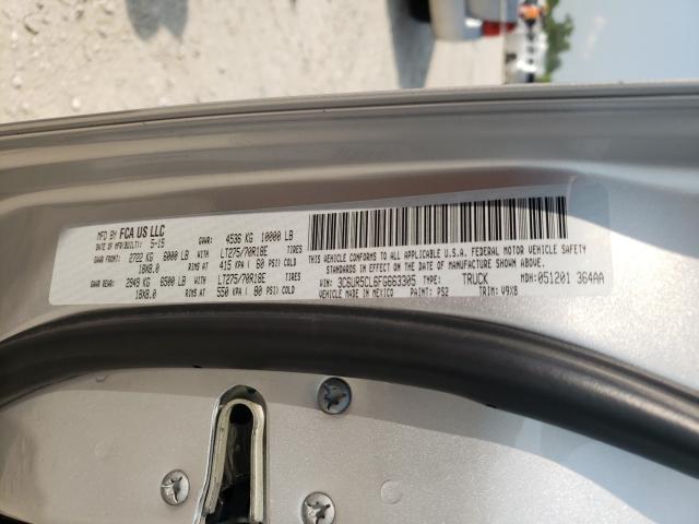 Photo 10 from auction – 2015 RAM 2500 ST with VIN 3C6UR5CL6FG663305