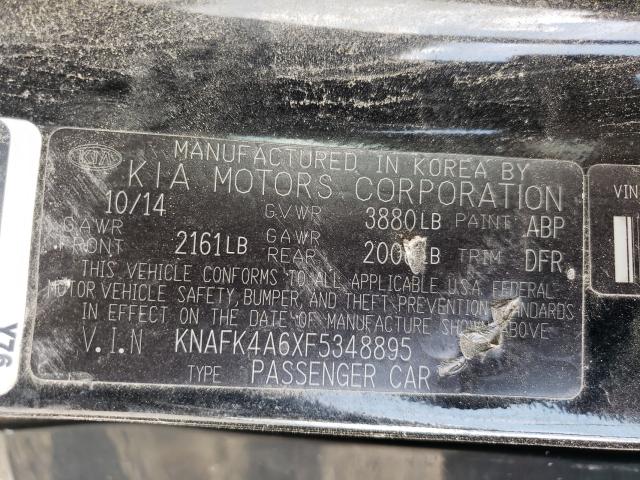 Photo 10 from auction – 2015 KIA FORTE LX with VIN KNAFK4A6XF5348895
