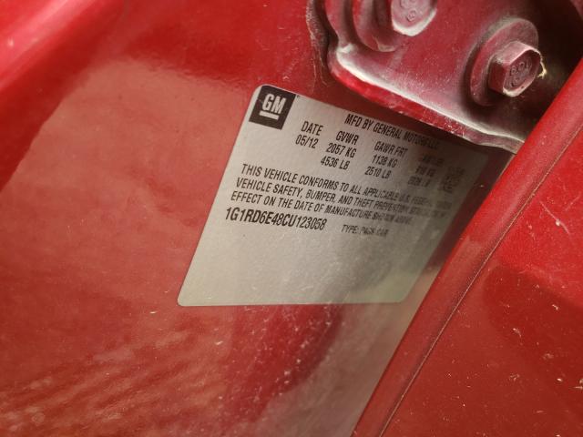 Photo 10 from auction – 2012 CHEVROLET VOLT with VIN 1G1RD6E48CU123058
