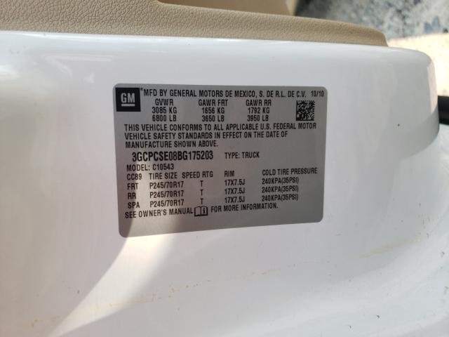 Photo 10 from auction – 2011 CHEVROLET SILVERADO with VIN 3GCPCSE08BG175203