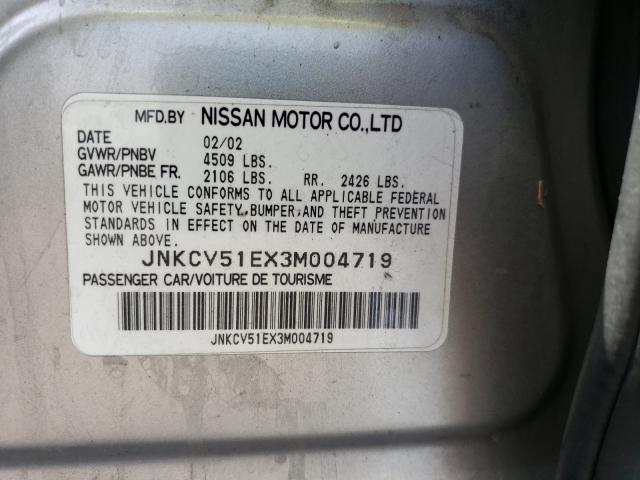 Photo 10 from auction – 2003 INFINITI G35 with VIN JNKCV51EX3M004719