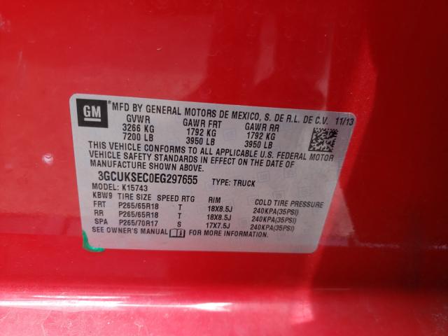 Photo 10 from auction – 2014 CHEVROLET SILVRDO LT with VIN 3GCUKSEC0EG297655