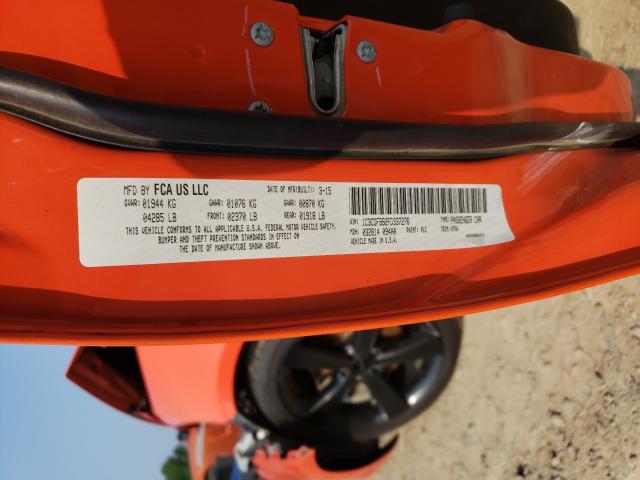 Photo 10 from auction – 2015 DODGE DART SXT with VIN 1C3CDFBB2FD337276