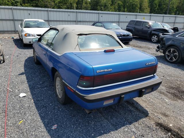Photo 3 from auction – 1991 CHRYSLER LEBARON with VIN 1C3XJ4533MG162650