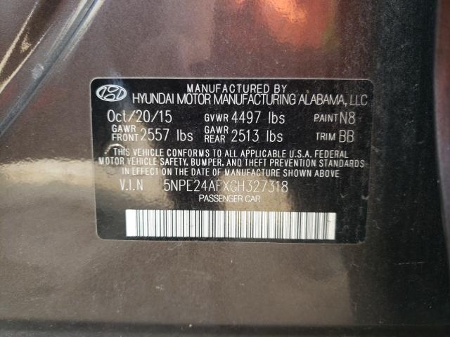 Photo 10 from auction – 2016 HYUNDAI SONATA SE with VIN 5NPE24AFXGH327318