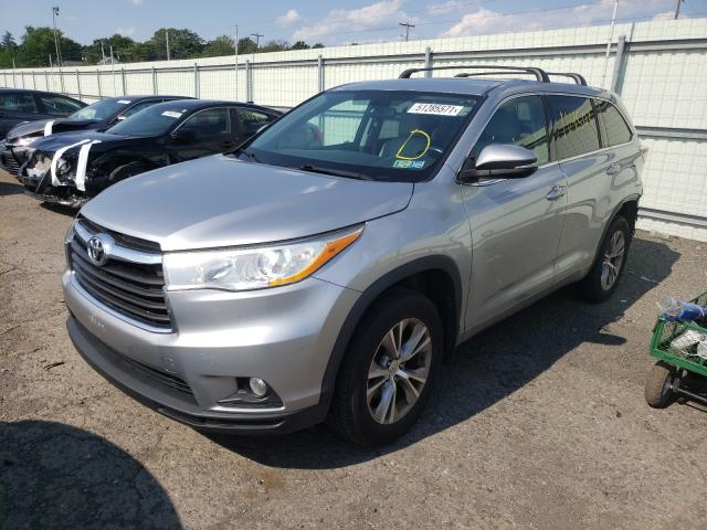 Photo 2 from auction – 2014 TOYOTA HIGHLANDER with VIN 5TDBKRFH0ES052379