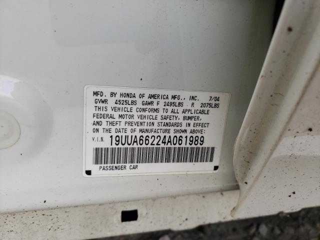 Photo 10 from auction – 2004 ACURA TL with VIN 19UUA66224A061989