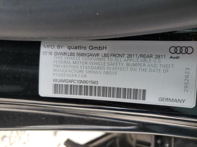 Photo 10 from auction – 2016 AUDI RS7 with VIN WUAW2AFC1GN901583