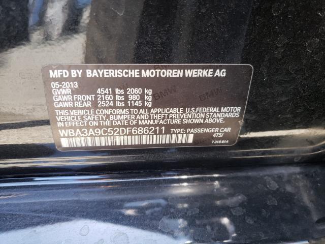 Photo 10 from auction – 2013 BMW 335 I with VIN WBA3A9C52DF686211